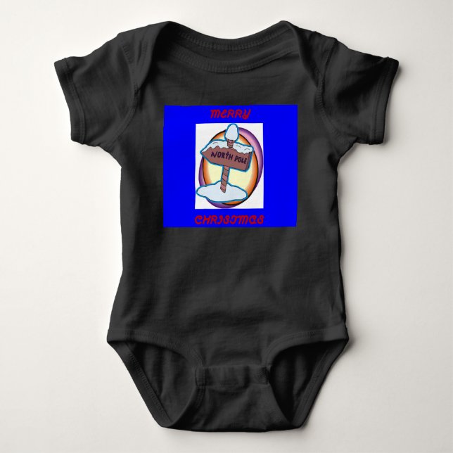 Merry Christmas Baby Bodysuit (Front)