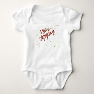 Merry christmas baby bodysuit