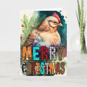 Merry Christmas Baby Chicken Card