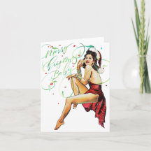 Merry Christmas Baby Folded holiday card