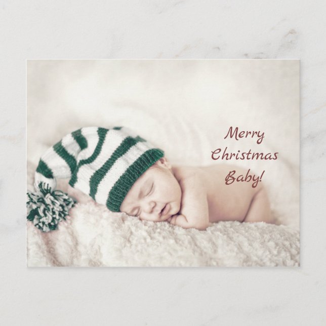 Merry Christmas Baby Postcard (Front)
