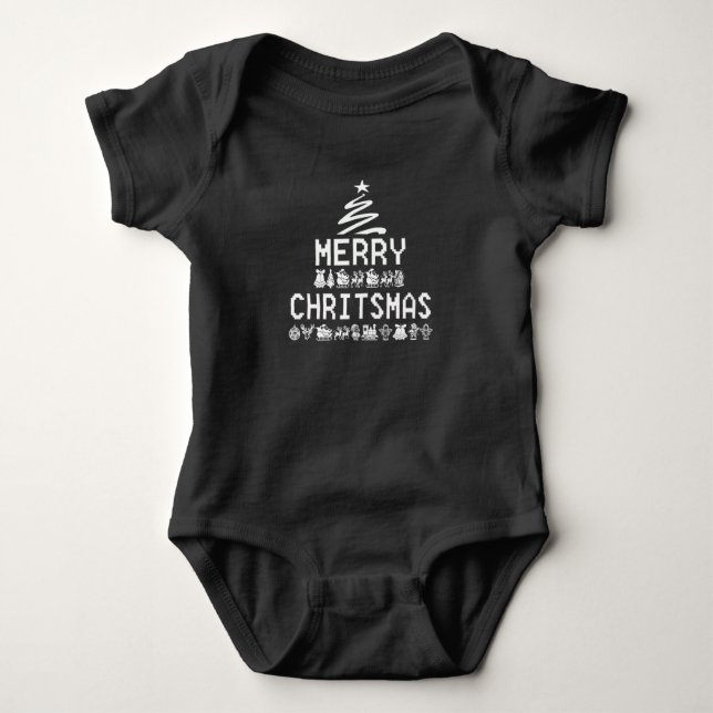 MERRY CHRISTMAS BABY T-Shirt Baby Bodysuit (Front)