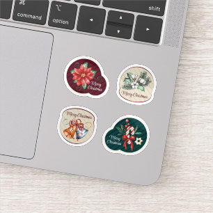Merry christmas badge collection 