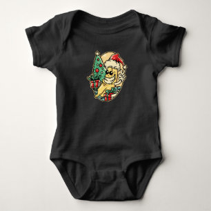 Merry Christmas Banana Baby Bodysuit