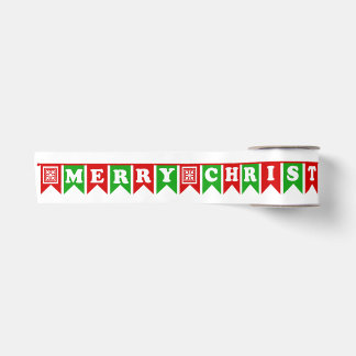 Merry Christmas Banner Satin Ribbon