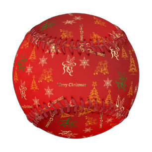 merry christmas baseball