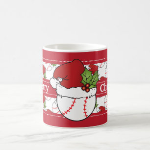 Merry Christmas Baseball Coffee Mug