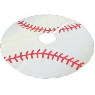 Merry Christmas Baseball Lovers Brushed Polyester Tree Skirt