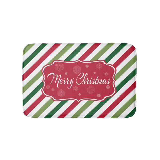Merry Christmas Bath Mat (Front)