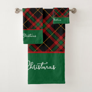 Merry Christmas Bath Towel Set