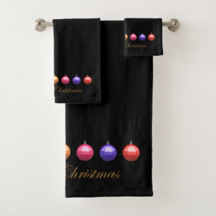 Merry Christmas Bath Towel Set