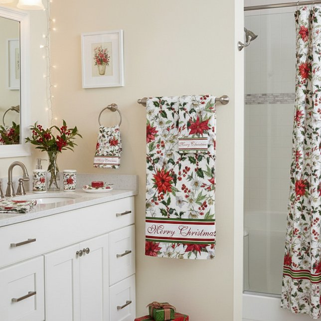 Merry Christmas Bath Towel Set (Creator Uploaded)