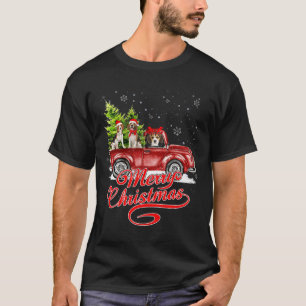 Merry Christmas Beagle Dogs Santa Reindeer Red Tru T-Shirt