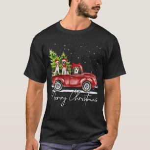 Merry Christmas Beagle Lover Santa Light Reindeer T-Shirt