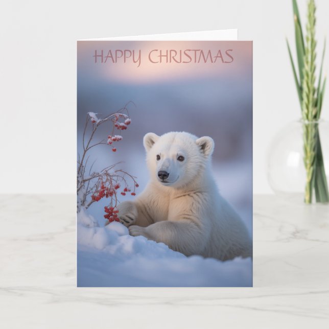 Merry Christmas Bear Card (Front)