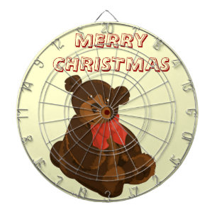Merry Christmas Bear Dartboard