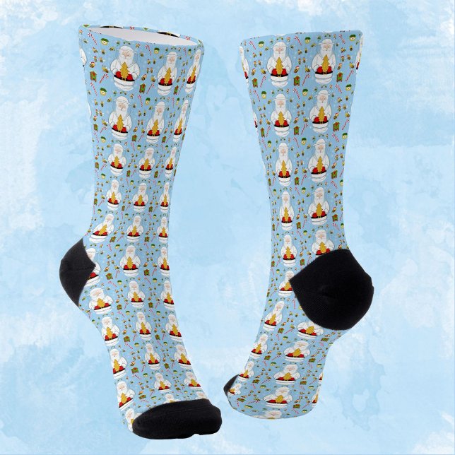 Merry Christmas Beekeeper Pattern Socks (Creator Uploaded)