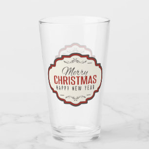 Merry Christmas Beer Glassware Glass