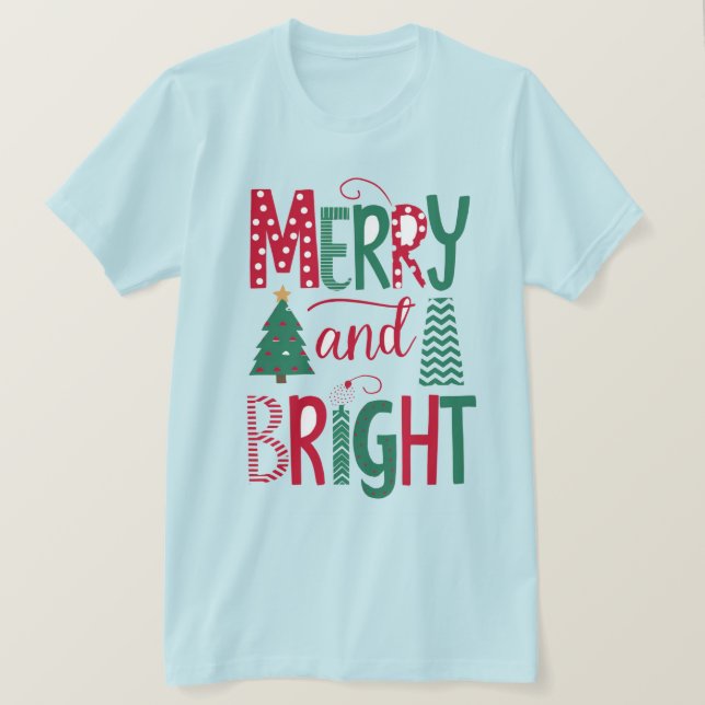 Merry Christmas Bella+Canvas Short Sleeve T-Shirt  (Design Front)