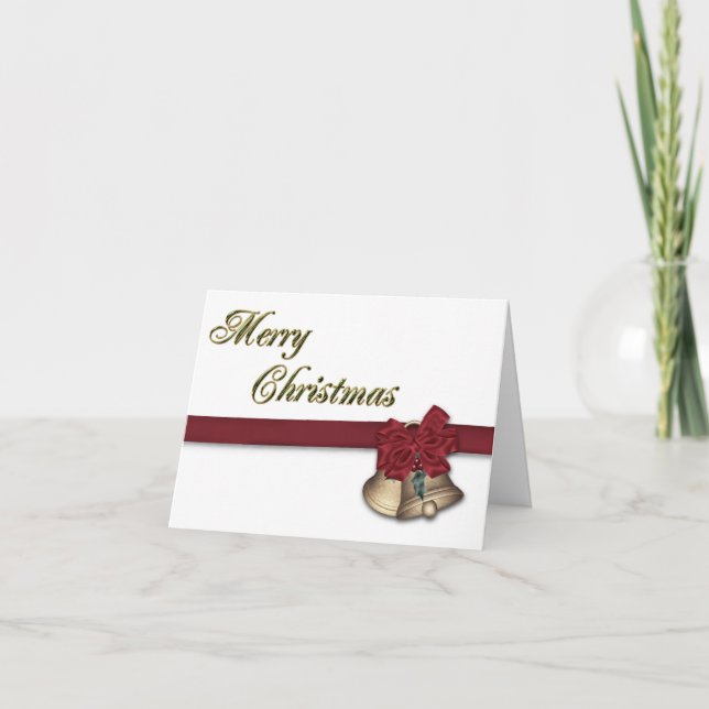 Merry Christmas Bells Card (Front)