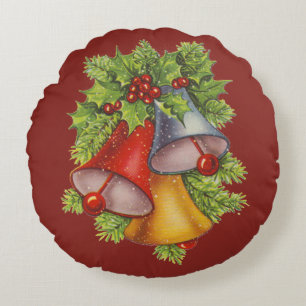 Merry Christmas Bells Pillow
