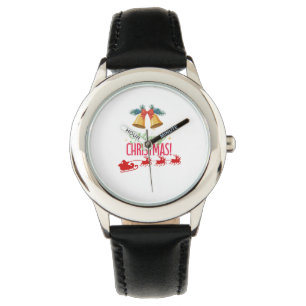 Merry Christmas – Bells & Santa Sleigh Design Watch