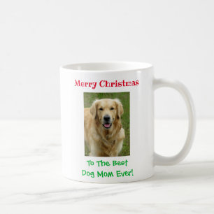Merry Christmas Best Dog Mum Ever Pet Photo Coffee Mug