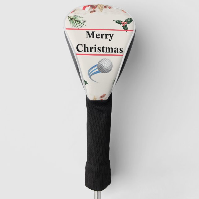 Merry Christmas Best Driver Golf Head Cover (Front)