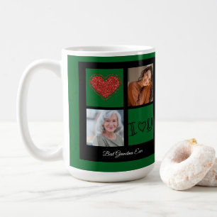 Merry Christmas Best Grandma Ever Photo collage Coffee Mug