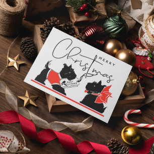 MERRY CHRISTMAS Best Wishes Scottie Dogs