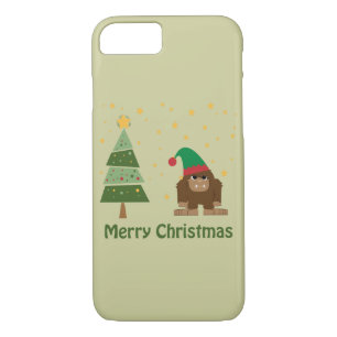 Merry Christmas Bigfoot iPhone 8/7 Case