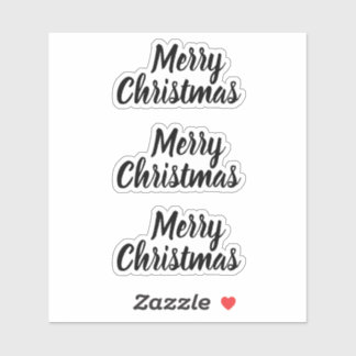 Merry christmas black and white trendy minimalist