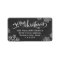 Merry Christmas Black Chalkboard Return Address