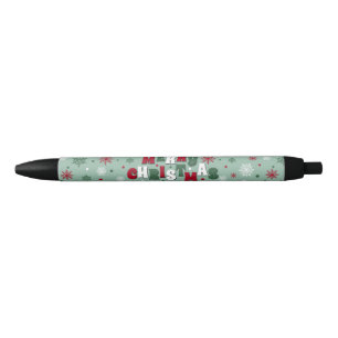 Merry Christmas Black Ink Pen