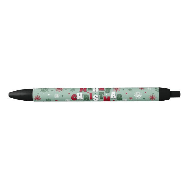 Merry Christmas Black Ink Pen (Front)