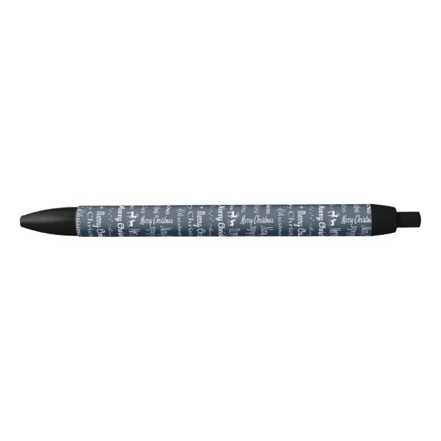 Merry Christmas Black Ink Pen (Front)