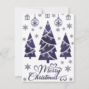 Merry Christmas Blank Greeting Card
