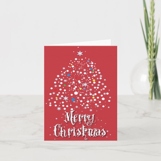 Merry Christmas Blank inside Holiday Card (Front)