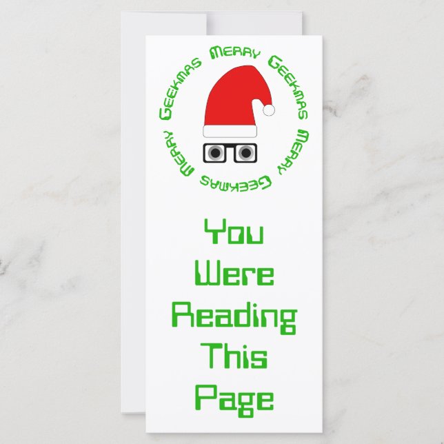 Merry Christmas Bookmark Template (Front)