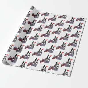 Merry Christmas Border Collie Wrapping Paper