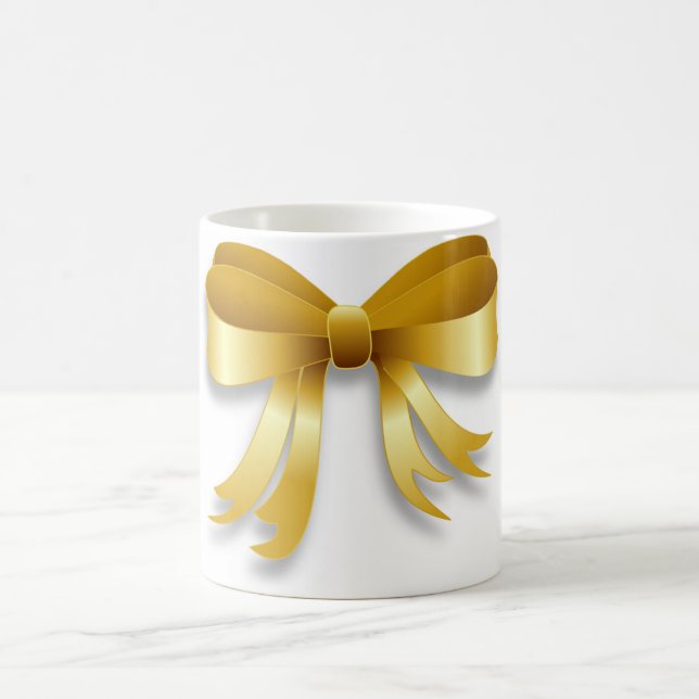 "MERRY CHRISTMAS" BOW COFFEE MUG (Center)