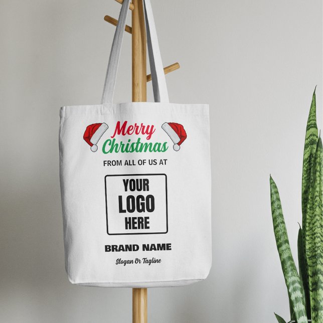 Merry Christmas Branded Promotional Christmas Gift Tote Bag (Creator Uploaded)