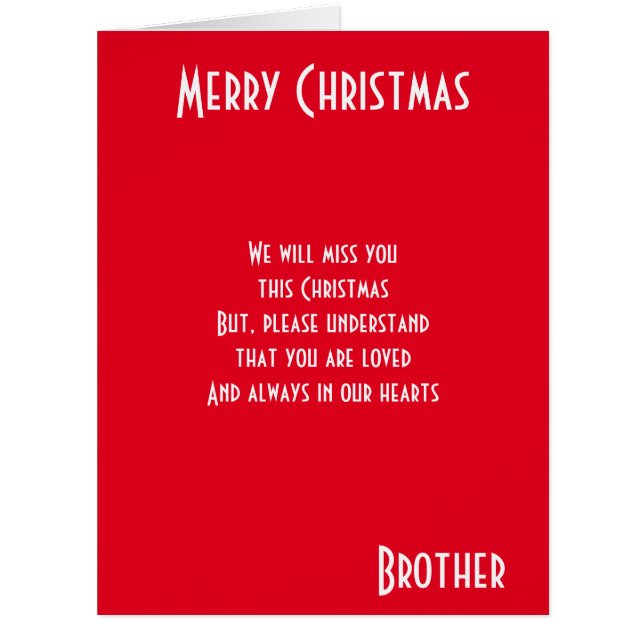 Merry Christmas brother (Front)