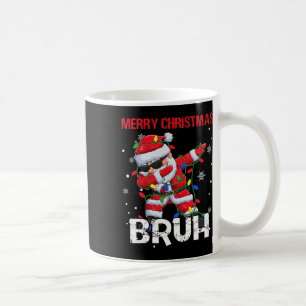 Merry Christmas Bruh Dabbing Santa Boys Kids Xmas Coffee Mug