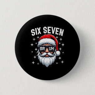 Merry Christmas Bruh Santa Face 67 Meme Funny Sayi 6 Cm Round Badge