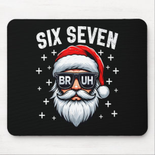 Merry Christmas Bruh Santa Face 67 Meme Funny Sayi Mouse Pad