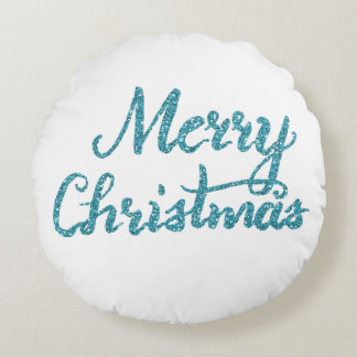 Merry Christmas brush script pillow