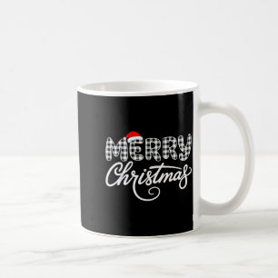 Merry Christmas Buffalo Black And White Coffee Mug