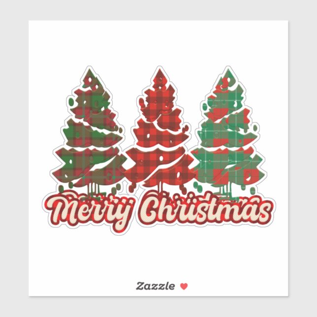 Merry Christmas Buffalo Plaid Trees-42019 (Sheet)