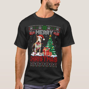 Merry Christmas Bull Terrier Dog Lovers Ugly Xmas  T-Shirt